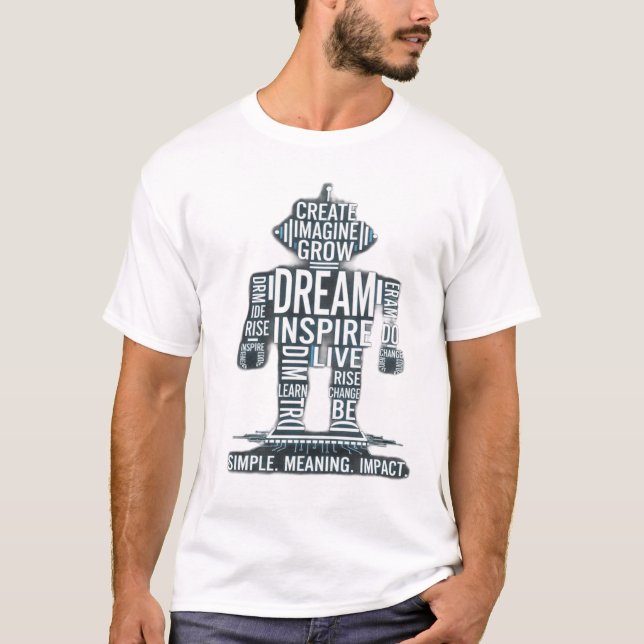 Desbloqueie o Potencial – Camiseta de Arte Verbal  (Frente)