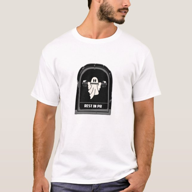 Descansa em PR - Camiseta engraçada de academia (Frente)