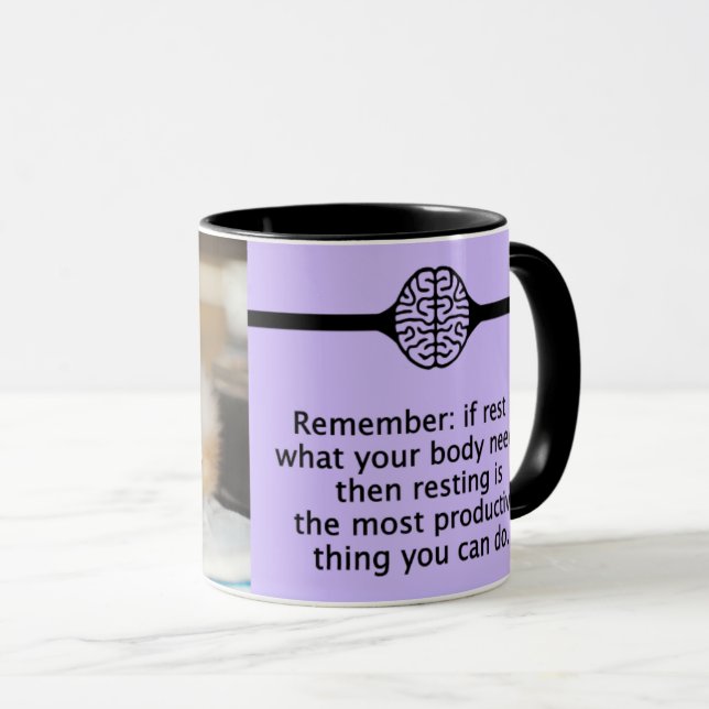 Descansar é caneca produtiva (Frente Esquerda)