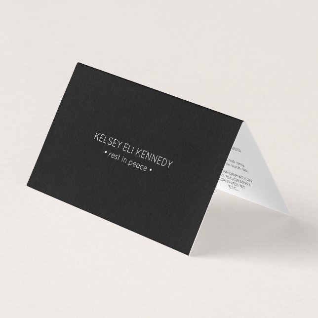 descansar em paz dobrada (Frente)