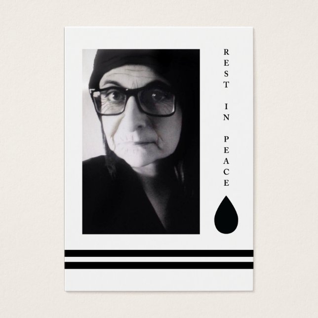 descansar em paz lágrima (Frente)