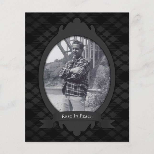 descansar no serviço de funeral de paz (Frente)