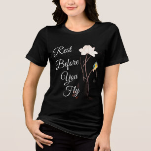 Descanse antes de voar - Design de pássaros Camisa