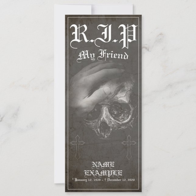 Descanse em Paz, meu amigo - vintage (Frente)