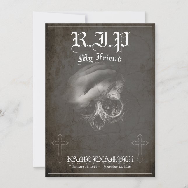 Descanse em Paz, meu amigo - vintage (Frente)