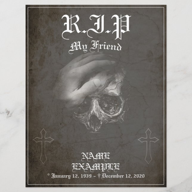 Descanse em Paz, meu amigo - vintage (Frente)