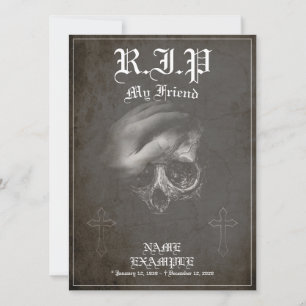 Descanse em Paz, meu amigo - vintage