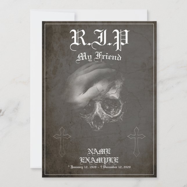 Descanse em Paz, meu amigo - vintage (Frente)