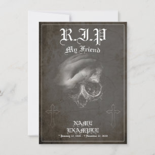 Descanse em Paz, meu amigo - vintage