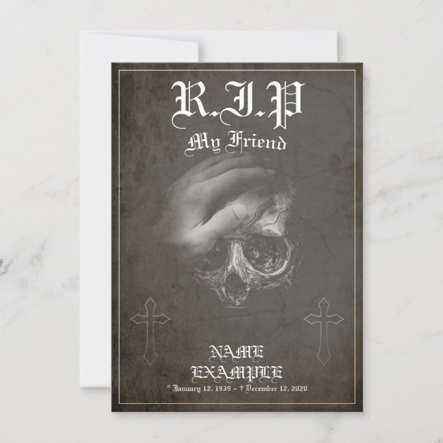 Descanse em Paz, meu amigo - vintage (Frente)