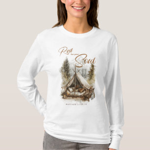 Descanse para sua camisa de moça cristã Boho
