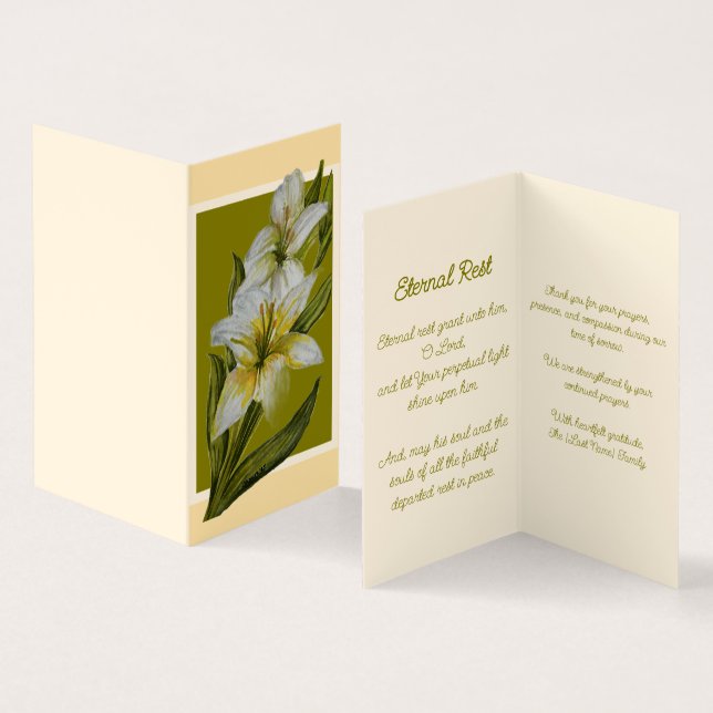 Descanso Eterno Obrigado Nota (Interior e exterior)