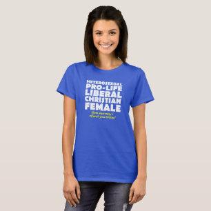 Descendência Ofensiva Humor de Camisa Cristã Fem