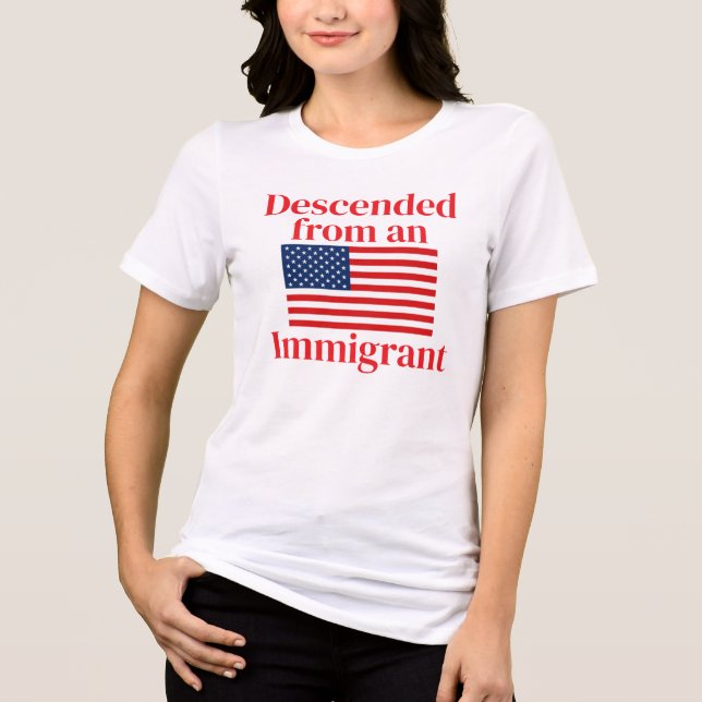 Descendente de um imigrante (personalizável) (Frente)