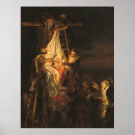 Descida do Cross - Rembrandt Fine Art Poster
