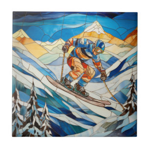 Descida Skier Azulejo
