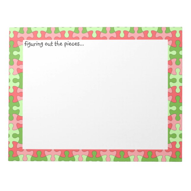 Descobrindo o Bloco de Notas de Quebra-cabeça de P (Frente)