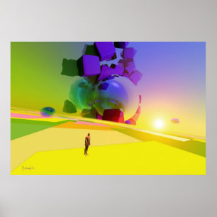 Desconhecido da dimensão - poster surreal