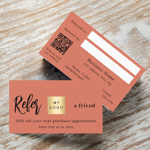 Desconto Cartão de referência do logotipo comercial do códi