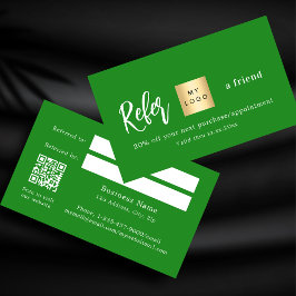 Desconto Cartão de referência do logotipo de negócios do Fo