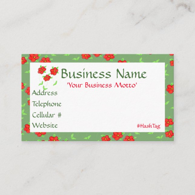 Desconto Cartão de visita de Designer Vermelho Divertido Fl (Frente)