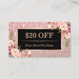 Desconto Coupon Rosa Dourado Beauty Salon Floral