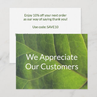 Desconto de Apreciação ao Cliente e Promoção de In
