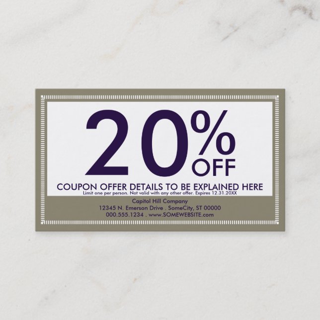 desconto de cupão de estilo emo (Frente)