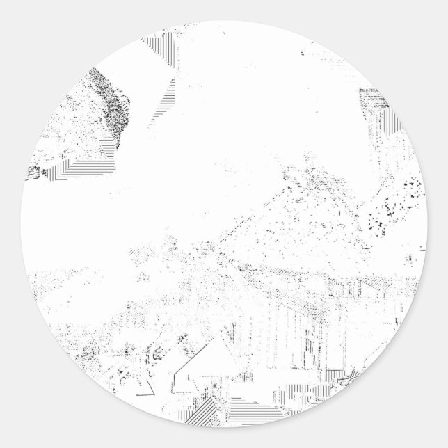 Descubra os adesivos redondos clássicos de alta qu (Frente)