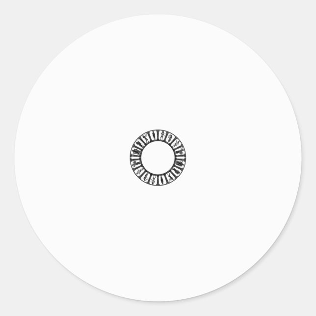 Descubra os adesivos redondos clássicos de alta qu (Frente)