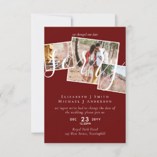 DESCULPE! Adiamento de casamento Mudança de data
