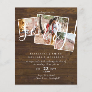 DESCULPE! Adiamento de casamento Mudança de data 