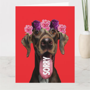 Desculpe Cartão de Desculpas do Cão Grande Dinamar