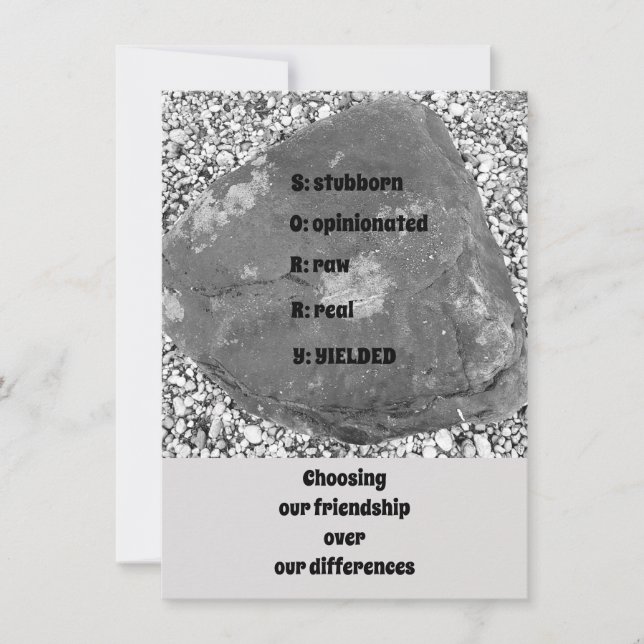 Desculpe Cartão de Saudação Simples (Frente)