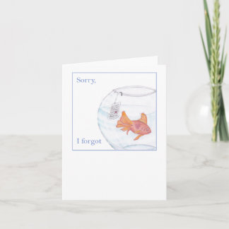 Desculpe, esqueci o cartão atrasado