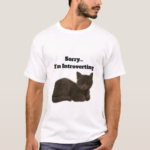 Desculpe, Estou Introvertendo Camiseta Divertida d