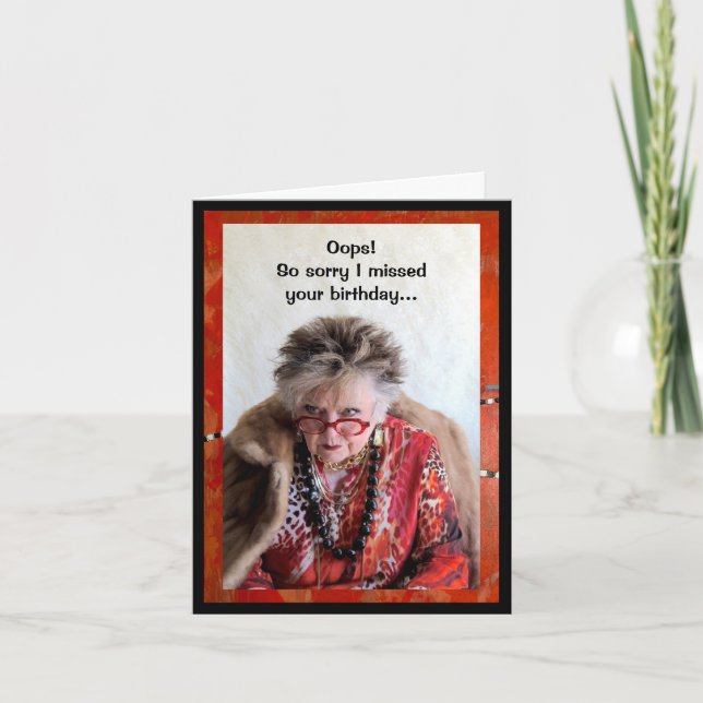 Desculpe, perdi seu cartão de aniversário (Frente)