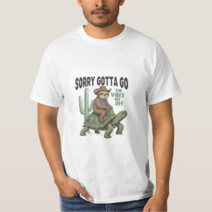 Desculpe, Preciso Ir - Camiseta de Preguiça na Tar