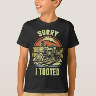 Desculpe, Tirei A Camisa De Comboio Toddler Funny 