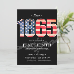 Desde 1865   Convite do Dia da Liberdade Juneteent