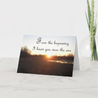 Desde o início - Cartão de Aniversário para Marido