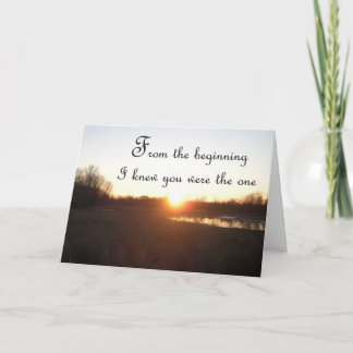 Desde o início - Cartão de Aniversário para Marido