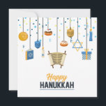 Desdecorações do Ícone de Feriado Feliz de Hanukka<br><div class="desc">Este design de feriado apresenta ícones de Chanucá como ornamentos decorativos, incluindo artigos como torá, dreidel, Star of David, velas. moedas de ouro e donuts judeus (sufganiyah). #hanukkah #chanukah #felyhanukkah #feriados #sazonal #festivo #torah #rosquinhas #donuts #dreidel #luz #vela #presente #moeda #ouro #ouro #design #azul #jedesejo #moderno #na moda #saudações #cartões...</div>