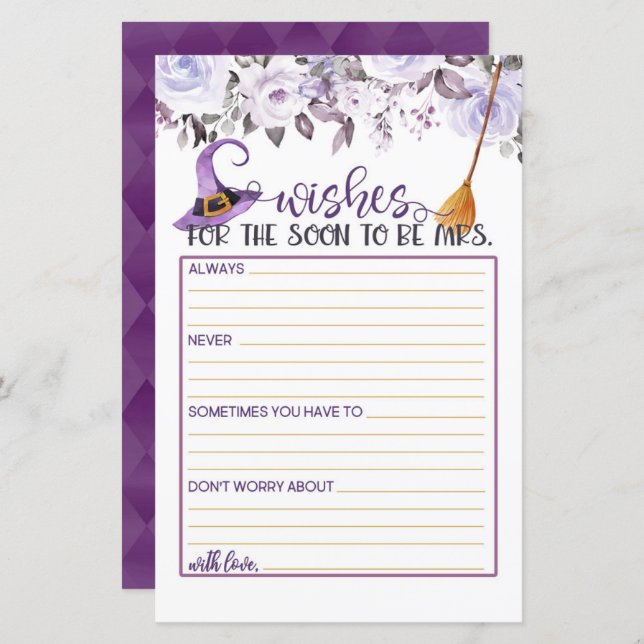 Deseja que, em breve, seja a Sra. - Esta Bruxa Ati (Frente/Verso)