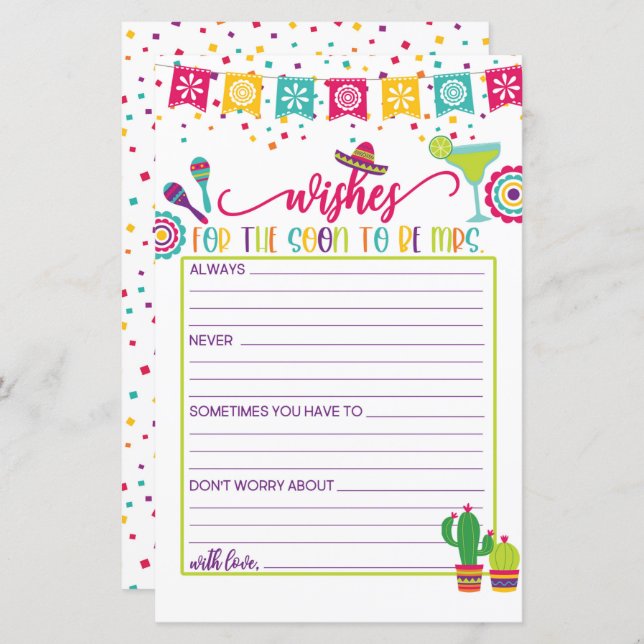 Deseja que em breve seja a Sra. - Fiesta WH (Frente/Verso)