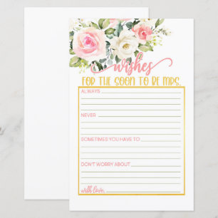 Deseja que em breve seja a Sra. - Rosa Floral e Do