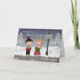 Desejamos a você um Cartão de Caroleiro Feliz de N