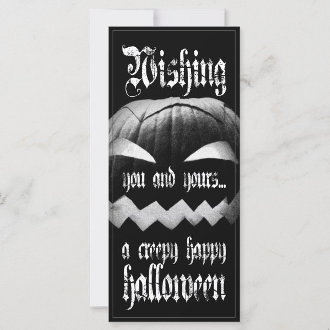 Desejando a você e a você um feliz Dia das Bruxas  (Frente)