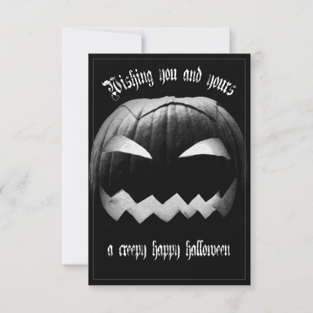 Desejando a você e aos seus um feliz Halloween ass (Frente)