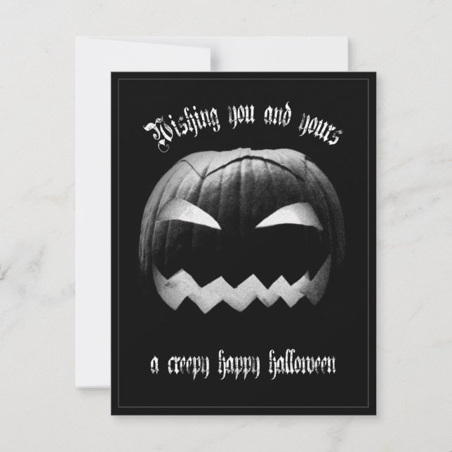 Desejando a você e aos seus um feliz Halloween ass (Frente)